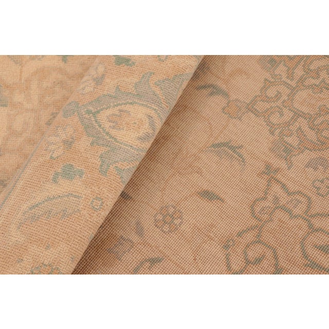 Tan Boho Chic Tan/Gold Wool Rug - 6'1'' X 8'10'' For Sale - Image 8 of 10