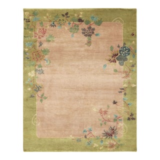 Contemporary Chinese Art Deco Style Square Wool Rug by Rug & Kilim For Sale