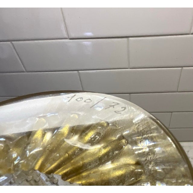 Glass Alberto Dona Medusa Classic Collection Vase 100/72 Gold Flecks Murano 2002 Crystal For Sale - Image 7 of 8