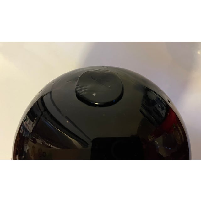 Antique 19th Century American Blown Glass Amber Witch's Ball For Sale - Image 12 of 18