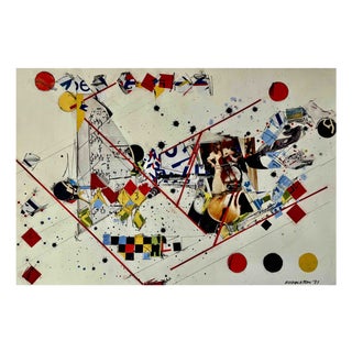 Sam Middleton, Cello Tone 87, Drawing Collage and Mixed Media on Paper For Sale