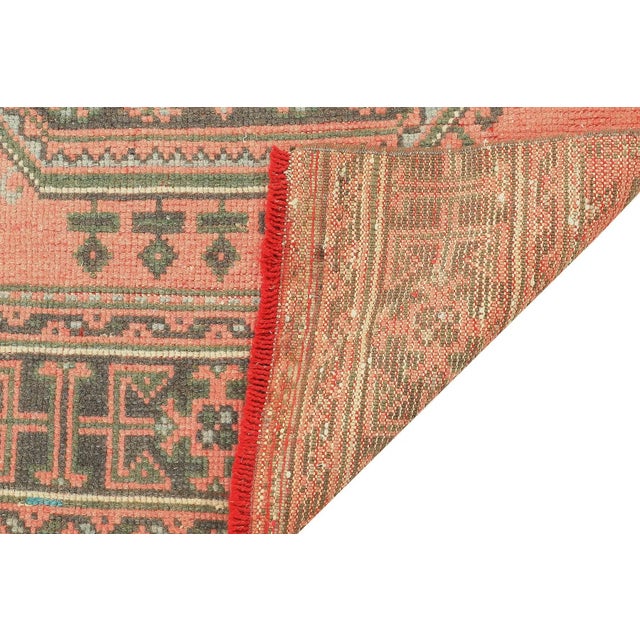 Mid 20th Century Mid 20th Century Vintage Decorative Turkish Oushak Runner For Sale - Image 5 of 7