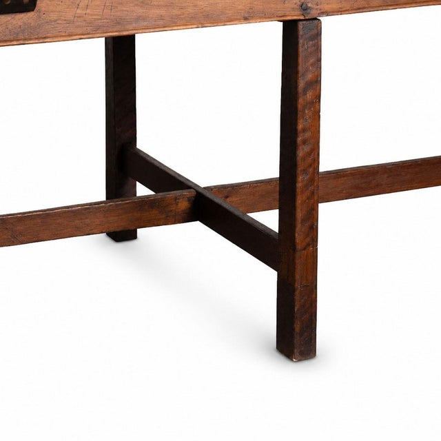 19th Century Long French Oak Refectory Table For Sale - Image 13 of 17