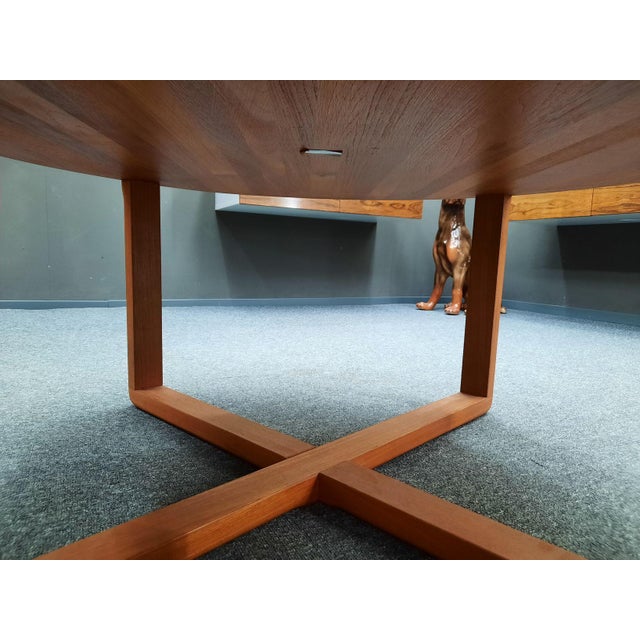 Wood Danish Teak Coffee Table by Niels Bach for Randers, 1960s For Sale - Image 7 of 9