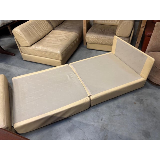 DS76 Lounge Sofa in Beige Leather from de Sede, 1970s For Sale - Image 15 of 16