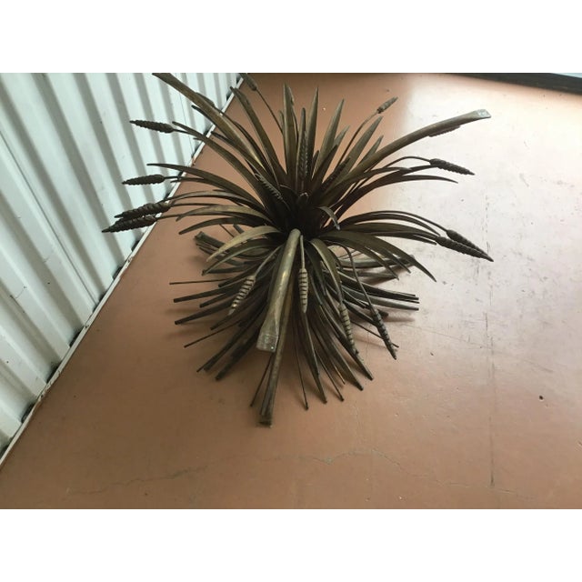 1970s Bronze Wheat Sheath Coffee Table Base For Sale In Naples, FL - Image 6 of 6