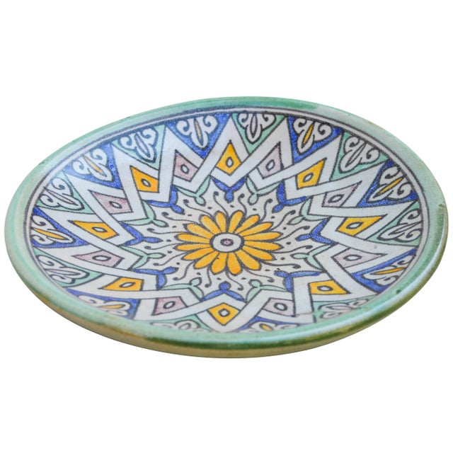 Ceramic Plate W/ Andalusian Motif For Sale - Image 4 of 10