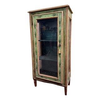 Venetian Painted Wooden Display Case, 1920s For Sale