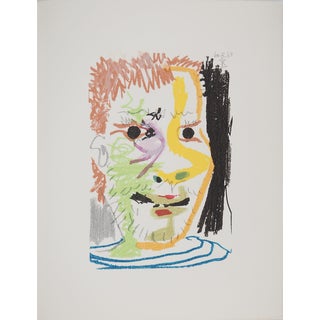 Pablo Picasso, The Taste of Happiness, Young Man with Blue Eyes, Lithograph For Sale