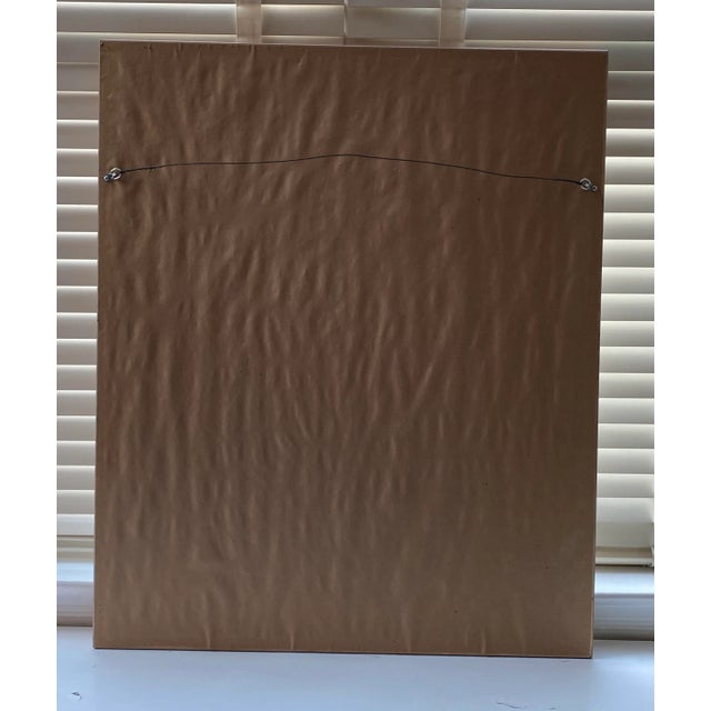 1987 "Three Doves" Art Deco Style Figurative Artist's Proof Lithograph by Issac Maimon, Framed For Sale - Image 10 of 13