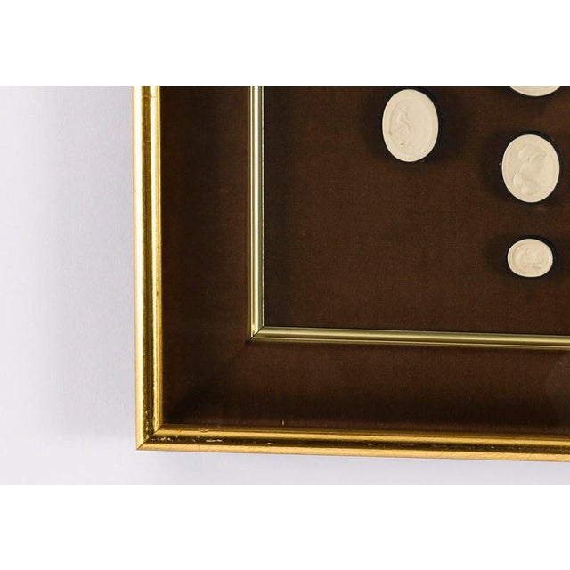 Antique Box Framed Grand Tour Giovanni Liberotti Intaglios 19 Th Century, Set of 2 For Sale - Image 3 of 16