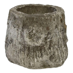 Faux Bois Planter Urns or Garden Pots in Shape of Tree Trunk - Four Available