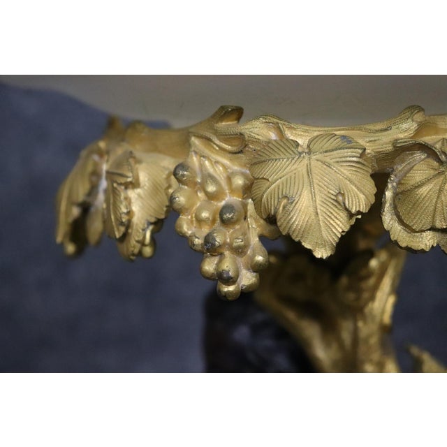 19th C French Figural Putti Gilt Bronze and Cut Crystal Centerpiece For Sale - Image 10 of 10