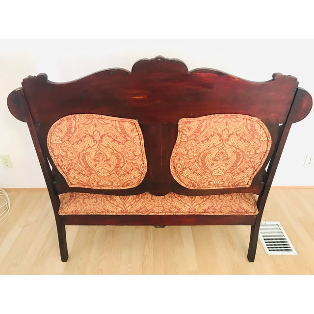 Antique Victorian Mahogany Settee Loveseat Chairish