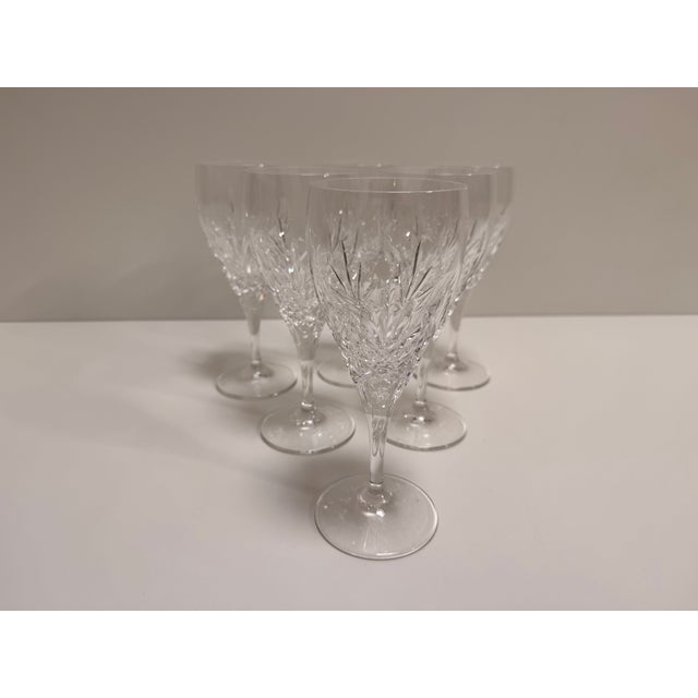 Edinburgh Crystal Wine Glass, 1980s, Set of 6 For Sale - Image 4 of 12