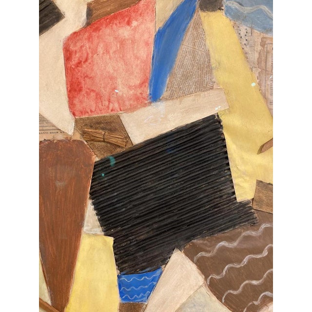 1960s Armilde Dupont, Composition, 1967, Collage, Framed For Sale - Image 5 of 11