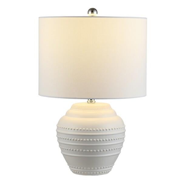Safavieh Lenon Ceramic Table Lamp - White For Sale In Philadelphia - Image 6 of 7