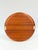 A generously scaled round teak serving tray with the clean lines and warm material character associated with Danish modern...