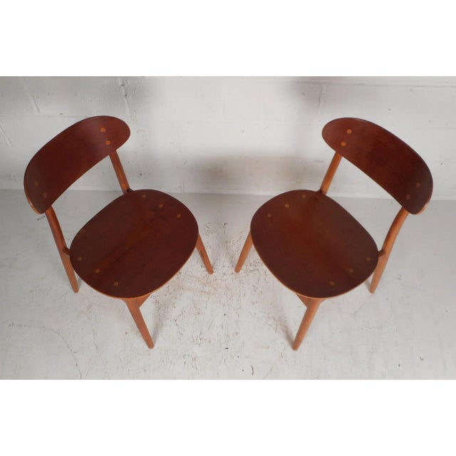 Mid-Century Modern Danish Chairs - a Pair For Sale - Image 4 of 11