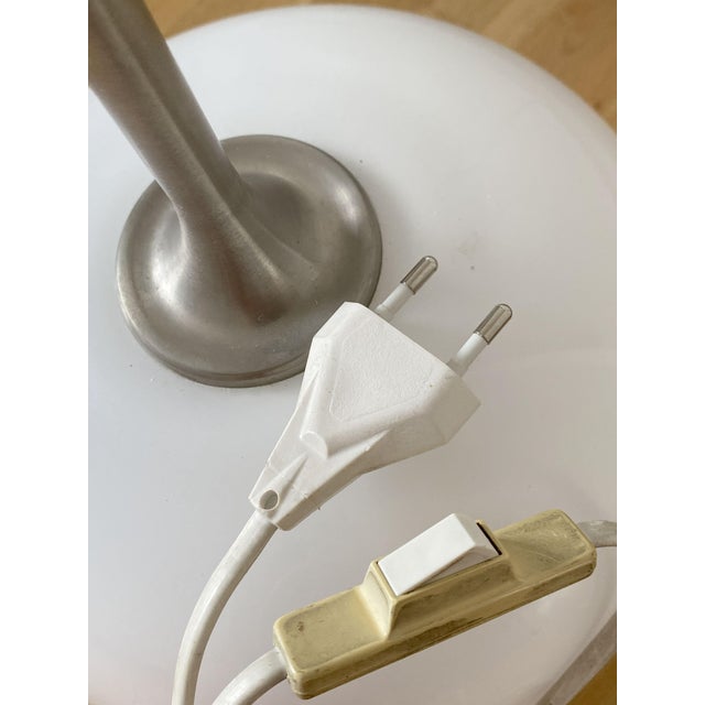 Sakura Table Lamp with Le Klint Cream Shade by Michael Bang for Holmegaard, Denmark, 1980s For Sale - Image 6 of 14