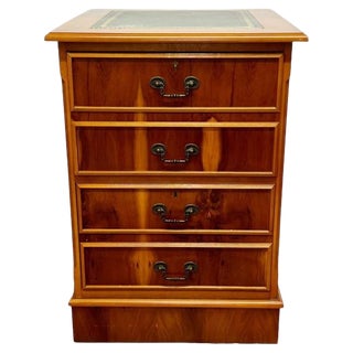 Regency Mahogany Filing Cabinet For Sale