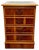 Regency Mahogany Filing Cabinet For Sale