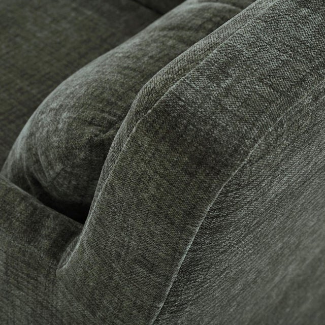 Coastal Slipcovered Dining Armchair - Green Upholstery For Sale - Image 9 of 10