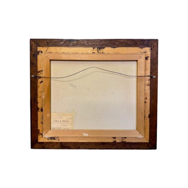 1990s Still Life Authentic Oil on Canvas Painting Signed Simon For Sale - Image 4 of 5