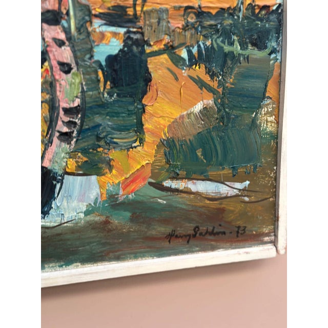 Harry Sahlin, Autumn Shore, 1973, Oil on Panel, Framed For Sale - Image 14 of 18