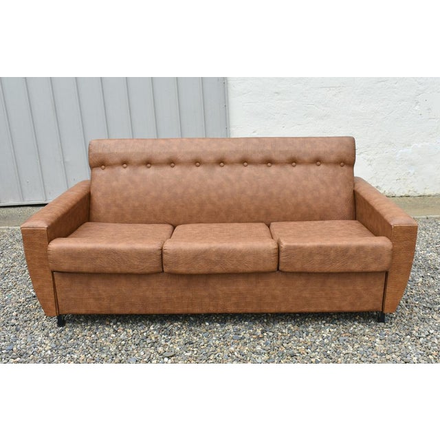 Tan French Living Room Set, 1960s, Set of 3 For Sale - Image 8 of 18