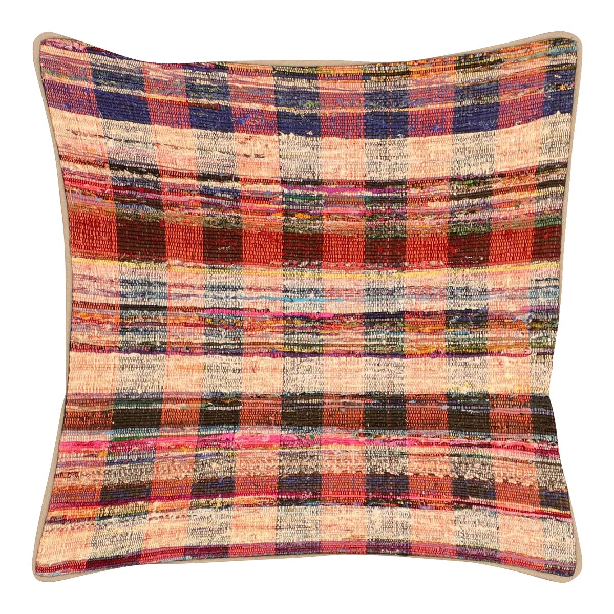 1960s Turkish Rag Pillow | Chairish
