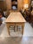 Almond Antique Pine Farm Table With Drawer at Each End. Great Patina For Sale - Image 8 of 10