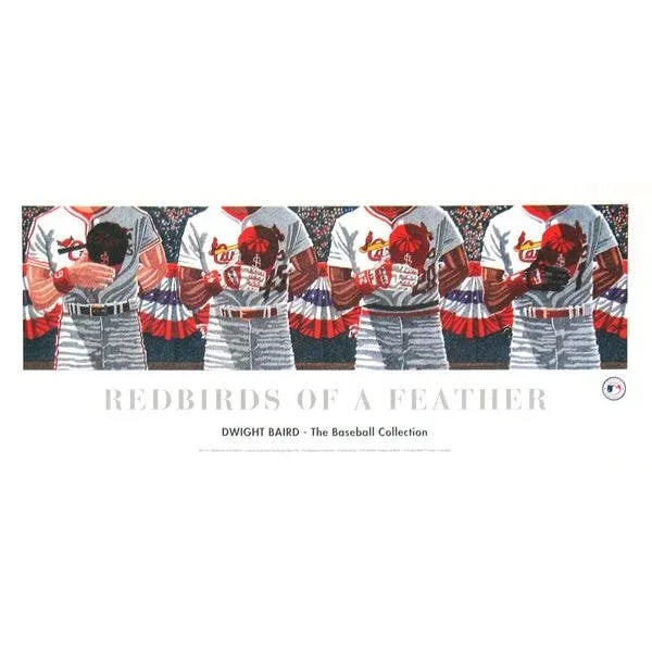 Artist: Dwight Baird Title: Redbirds Of A Feather Year: Unknown Signed: No Medium: Offset Lithograph Paper Size: 6 x 15...