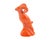 An Art Deco ram sculpture produced by AMACO (American Art Clay Company) of Indianapolis. This orange sculpture depicts a...