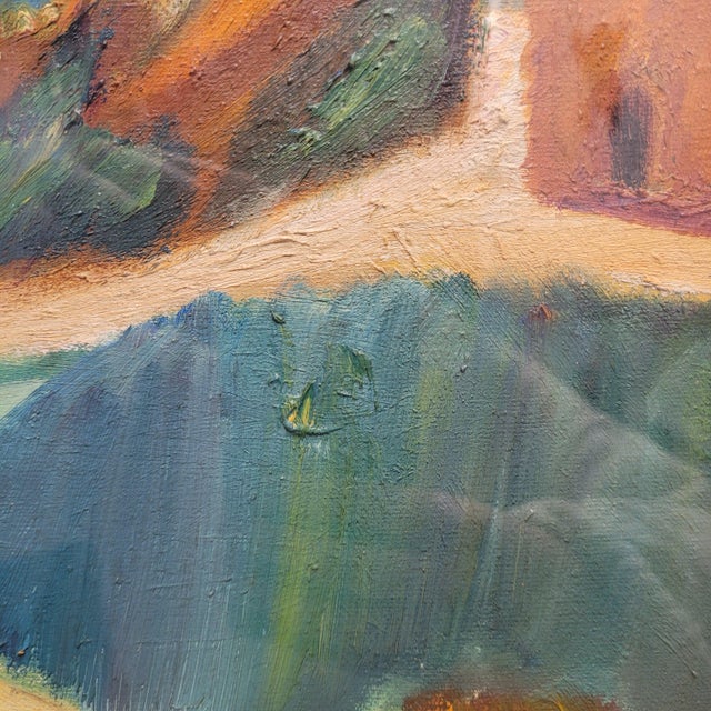 H. Halbertus, Mediterranean Landscape, 1950s, Oil Painting on Canvas, Framed For Sale - Image 6 of 17