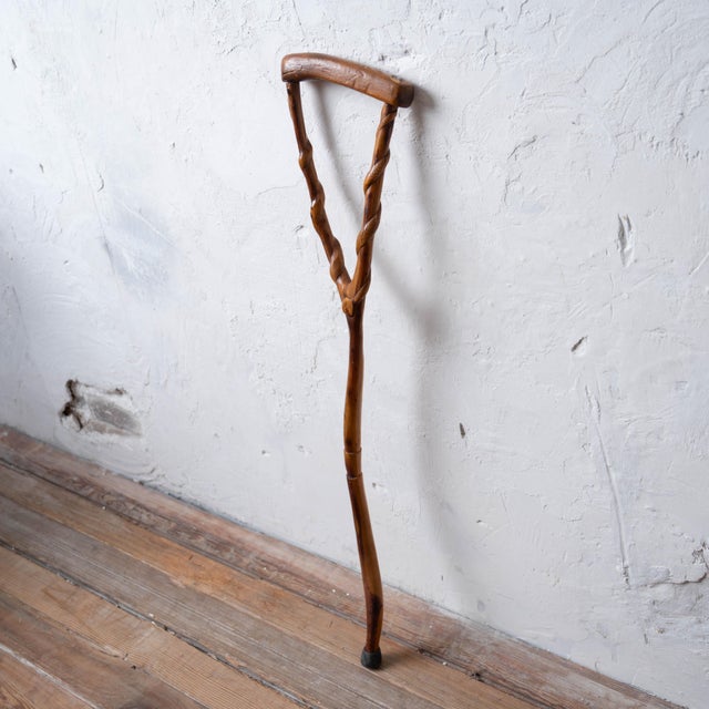 Vernon Edwards Crutch Form Walking Stick, 1980s For Sale - Image 12 of 13