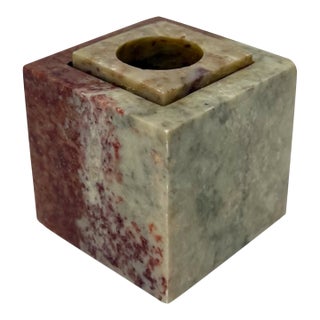 Mid-Century Marble Candleholder For Sale