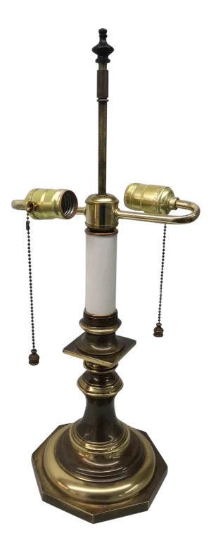 Brass Candlestick Table Lamp Manner of Stiffel