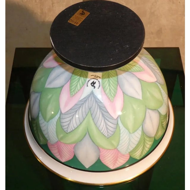 1970s Centerpiece Vase by Manifattura Artistica Le Porcellane, Florence, Italy, 1970s For Sale - Image 5 of 10