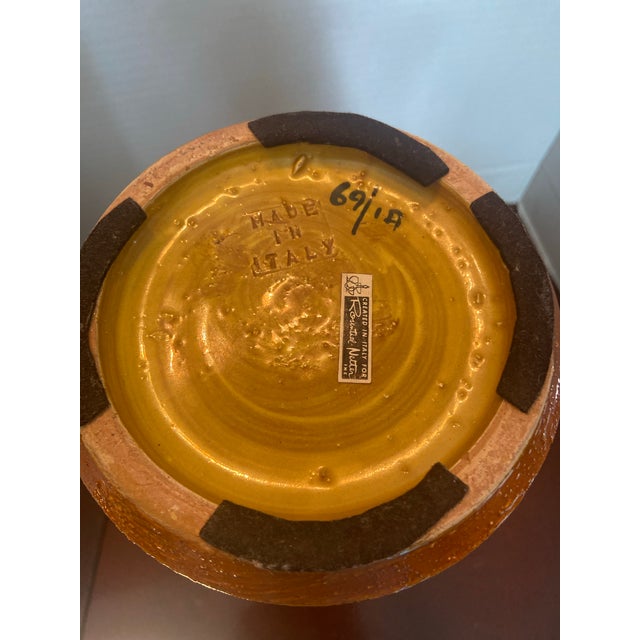 Midcentury Aldo Londi for Bitossi Lidded Ceramic Vase For Sale - Image 11 of 11