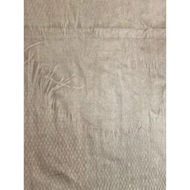 Vintage Indian Modern Khaki Color Flat Rug For Sale - Image 4 of 18