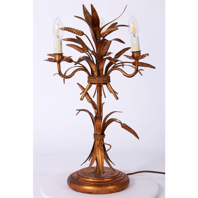 Metal Florentine Table Lamp by Hans Kögl, 1960s For Sale - Image 7 of 18