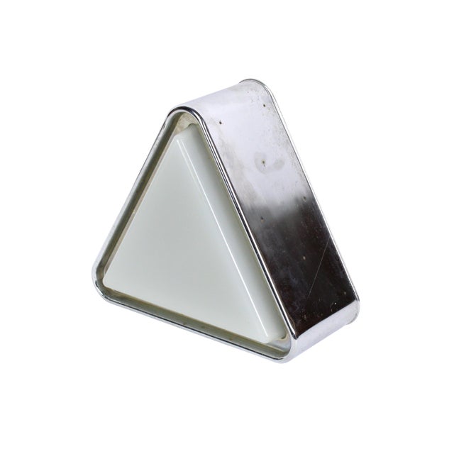 Eye catching custom made Mid-Century Modern table lamp. Made from a salvaged fixture, rewired with a dimmer switch to give...