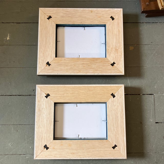 1960’s 2 Original Abstract Southwest Landscape Pen & Ink Drawing/Watercolor Painting Framed-Set of 2 For Sale - Image 4 of 4