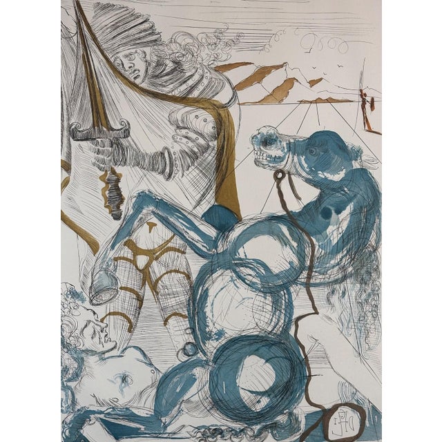 ARTIST: Salvador Dali TITLE: Saint Martin MEDIUM: Etching SIGNED: Hand Signed EDITION NUMBER: 162/175 MEASUREMENTS: 26.5"...