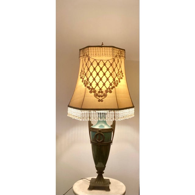 Bronze Vintage Empire Style Bronze Table Lamp For Sale - Image 8 of 10