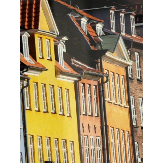Color Photography Colorful Homes of Denmark Print, Framed For Sale - Image 11 of 12
