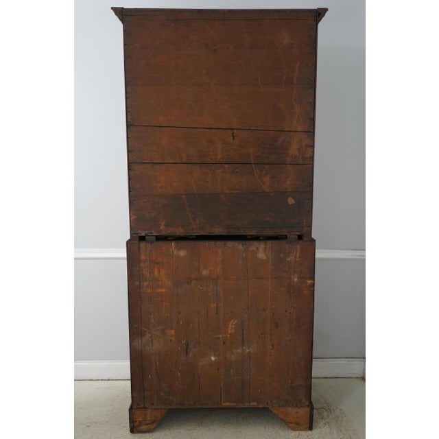Antique Georgian Style Mahogany Secretary Desk For Sale - Image 17 of 18