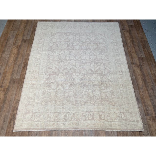 1960s Bellwether Rugs Vintage Oushak - 7'10" X 9'9" For Sale - Image 5 of 5