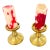 Vintage Metal Candlestick Pair For Sale